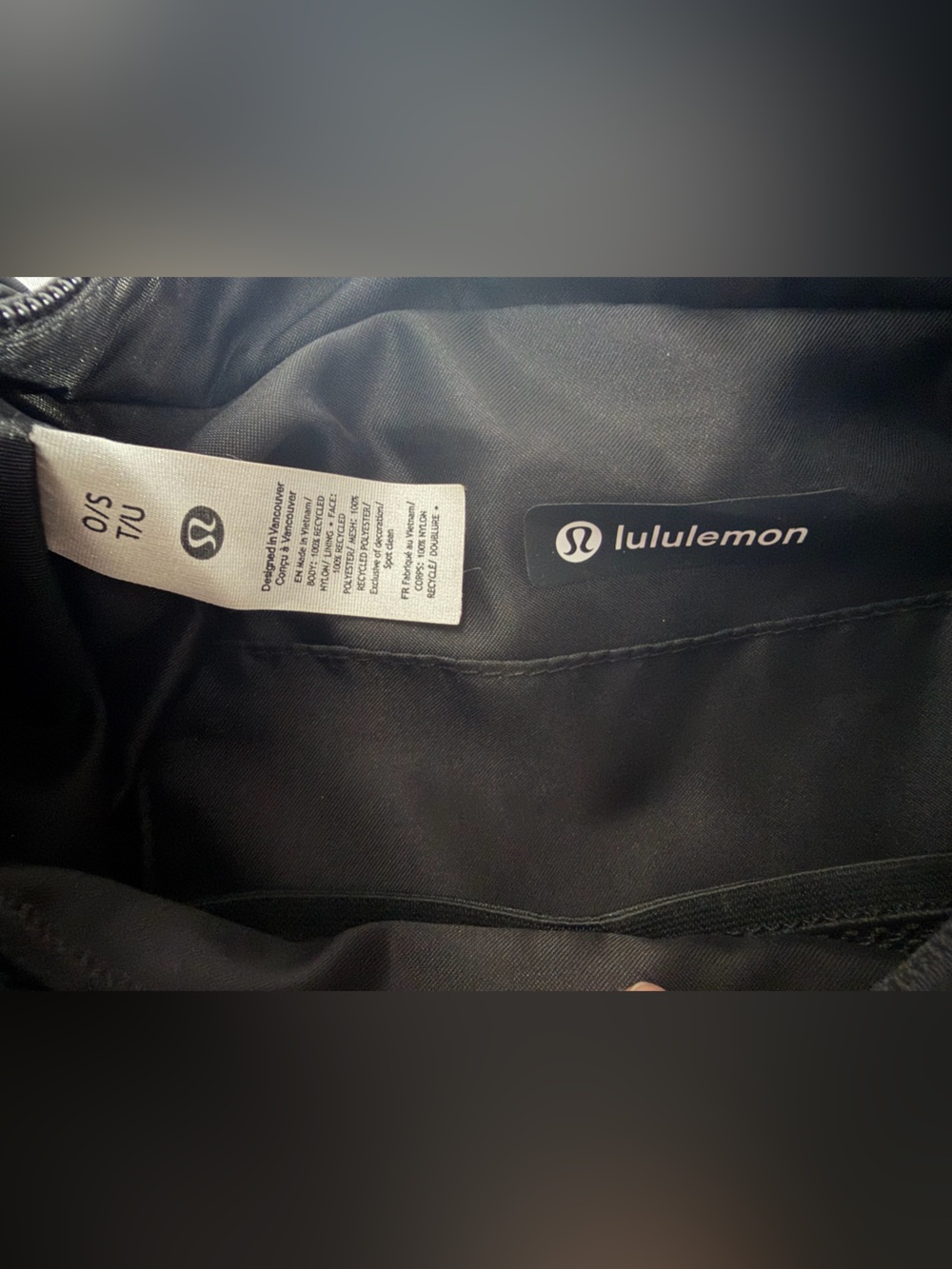 LULULEMON ATHLETICA City Essentials Black Shoulder Hobo Bag 4L NWOT - Picture 4 of 7